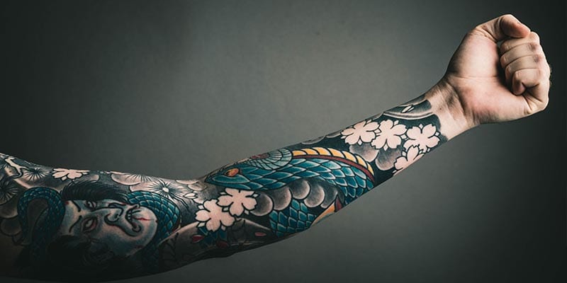 full sleeve arm tattoo