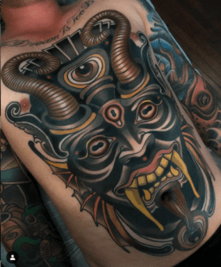 Tattoo done by tattoo artist Christopher Veness.