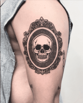 Tattoo work done by tattoo artist Van Peters. 