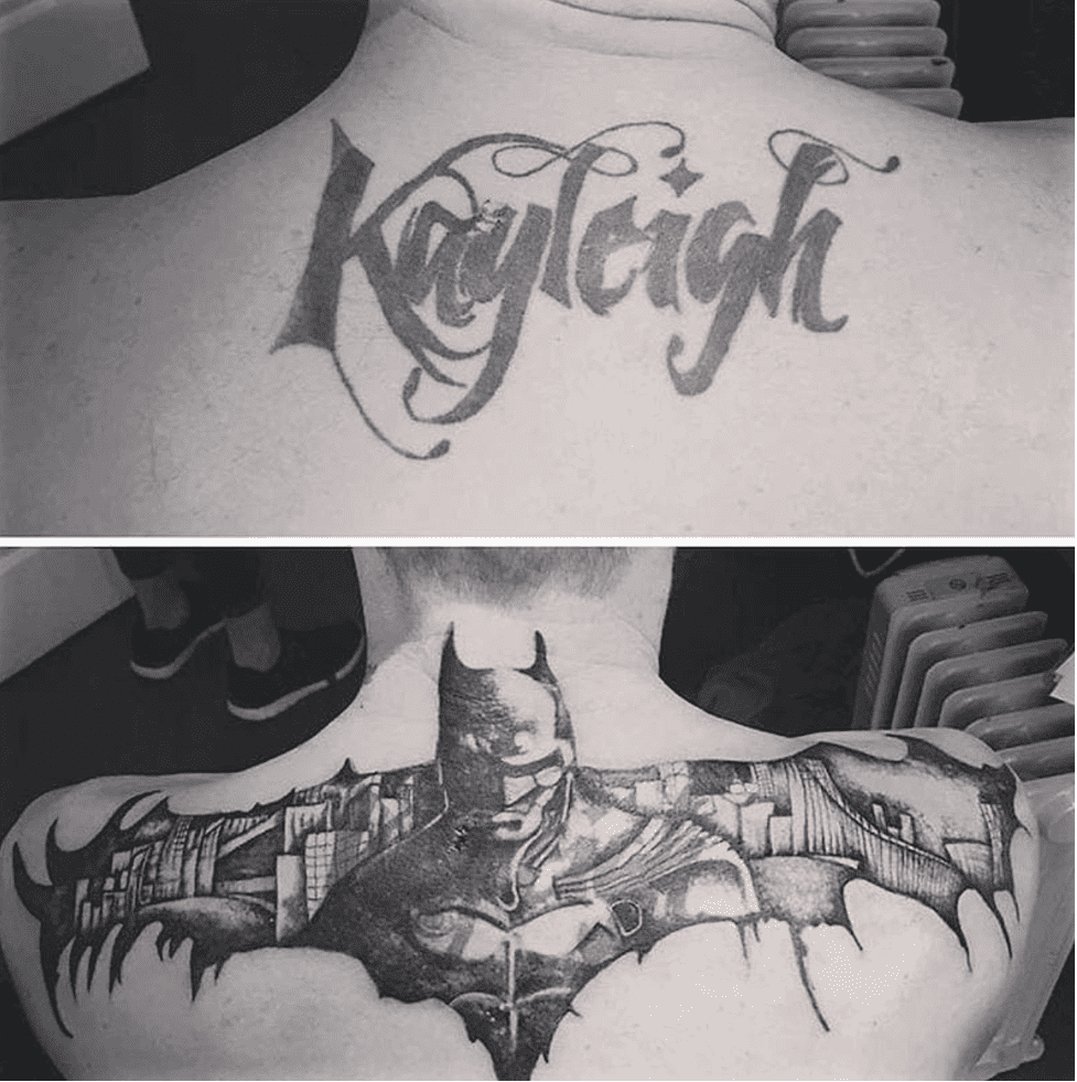 batman tattoo cover up