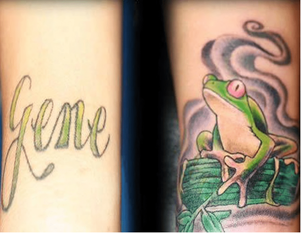 frog tattoo cover up