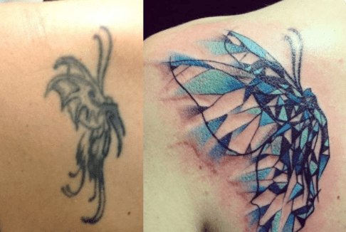shoulder blade tattoo designs for girls