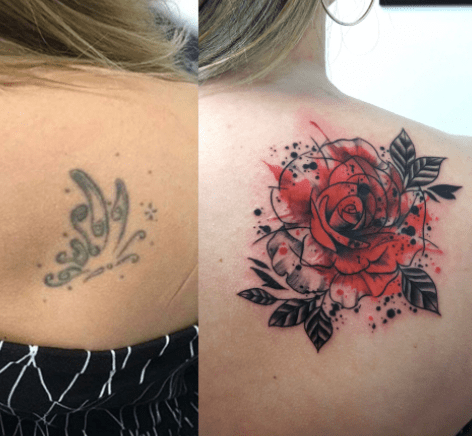 12 Shoulder Tattoo Cover Up Ideas | Removery Helps Cover Ups