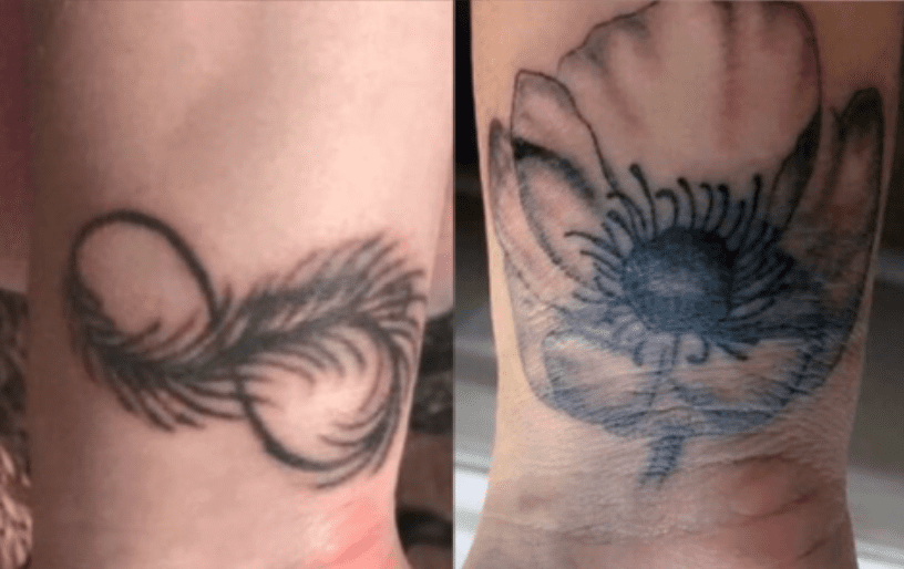 wrist tattoo cover up idea #3