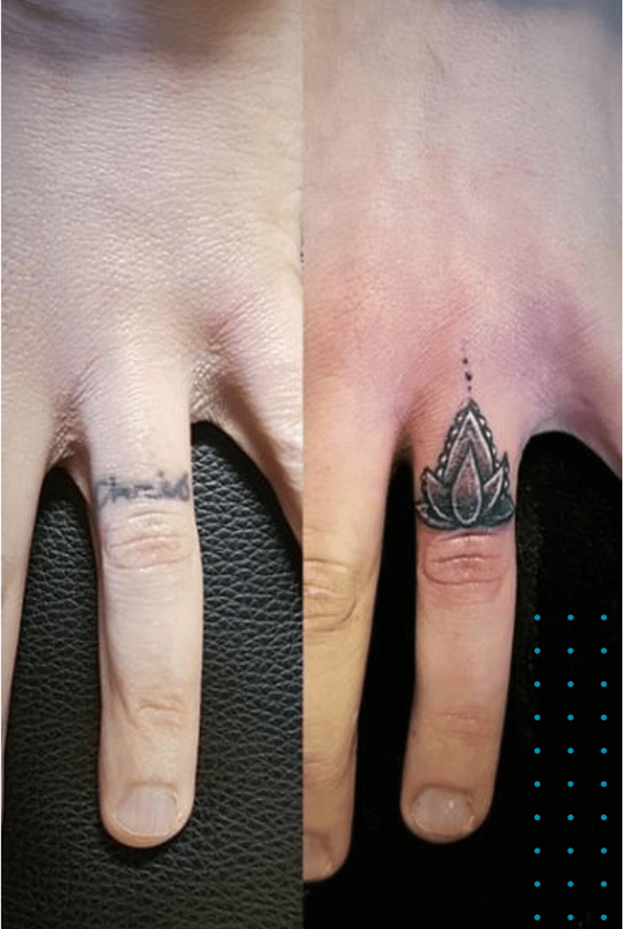finger tattoo cover up