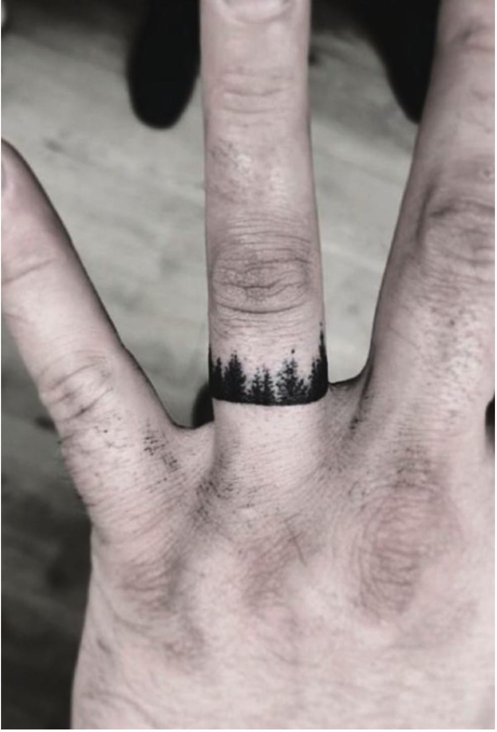 finger tattoo cover up idea #3