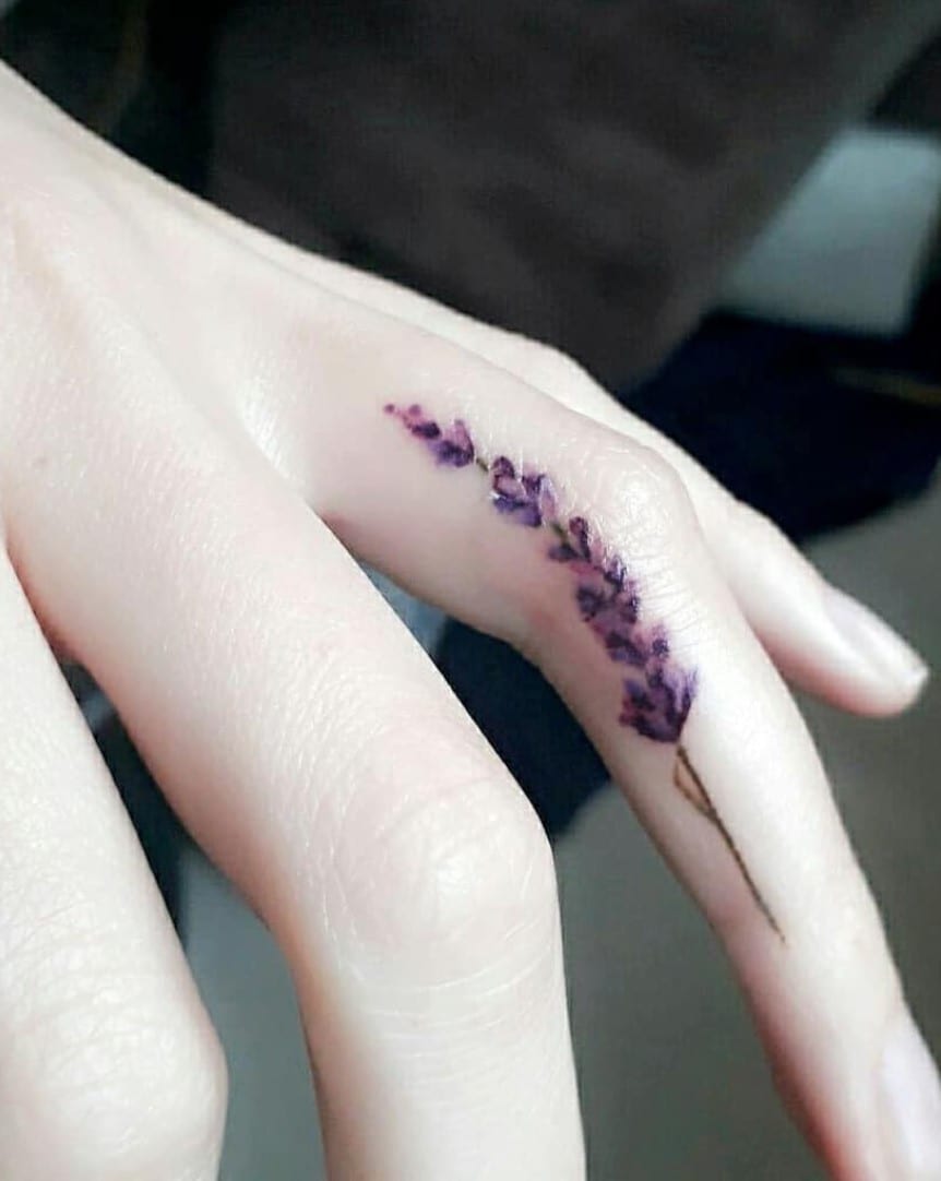 finger tattoo cover up idea #2