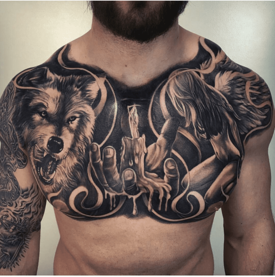 38 Chest Cover Up Tattoo Ideas For Males HopiSarmad