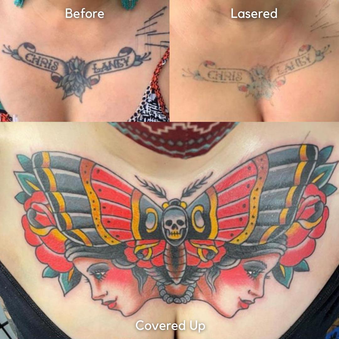 chest tattoo cover up #1