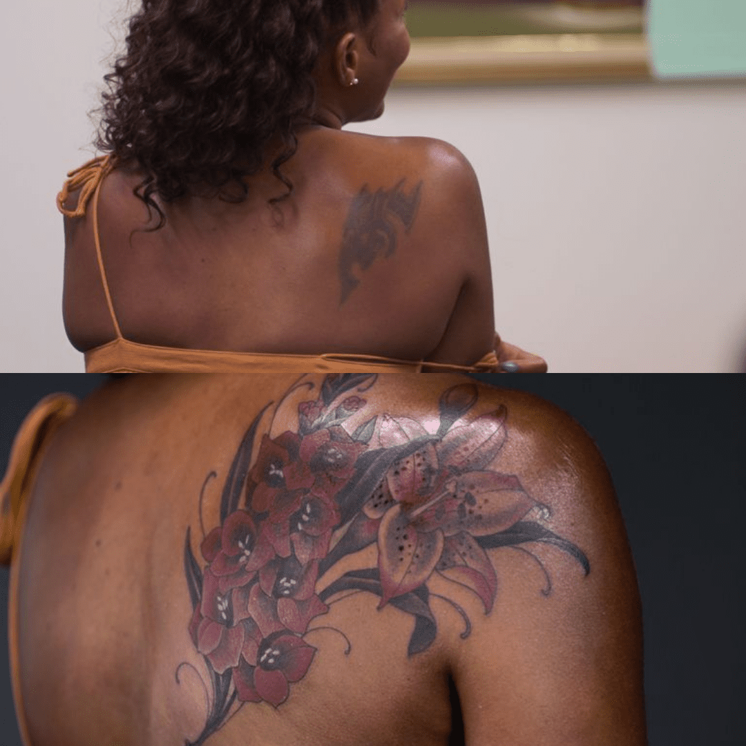 tattoo cover up before and after