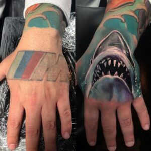 before fading and cover up tattoo