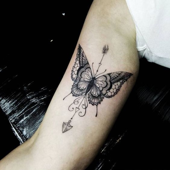 27 Subtle Small Flower Tattoos | Inner bicep tattoo, Bicep tattoo, Trendy  tattoos