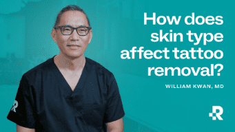 How does skin color affect tattoo removal