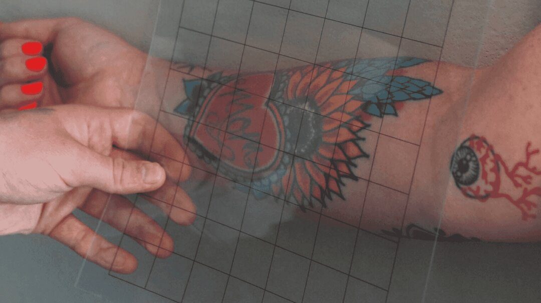 Measure the tattoo